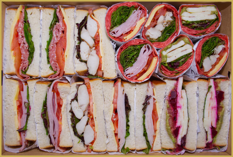 Mixed Gourmet Sandwiches & Wraps Platter