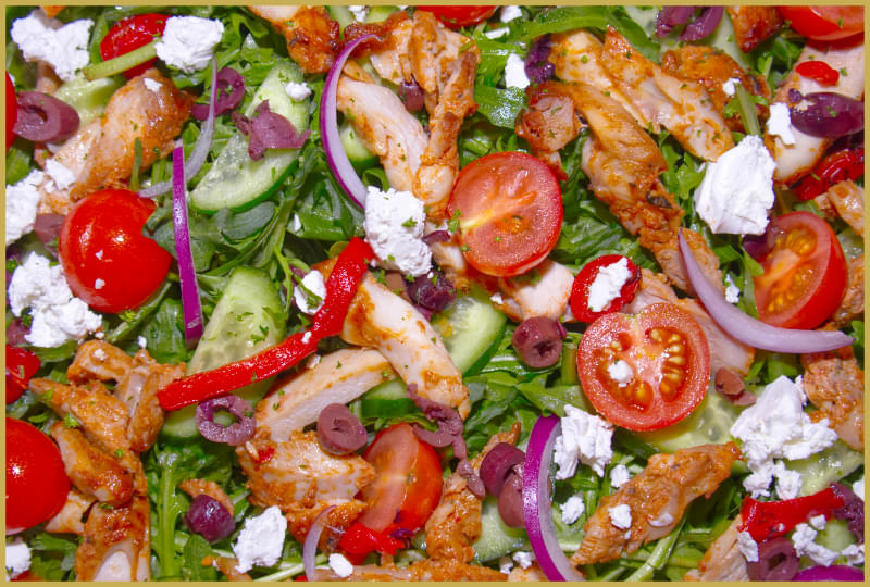 Spicy Chicken & Feta Salad