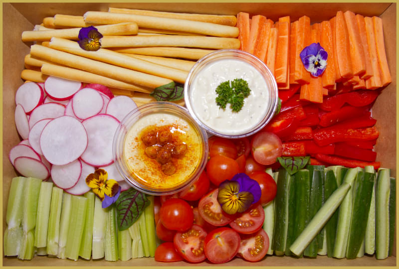 Vegetarian Crudites & Dips Platter