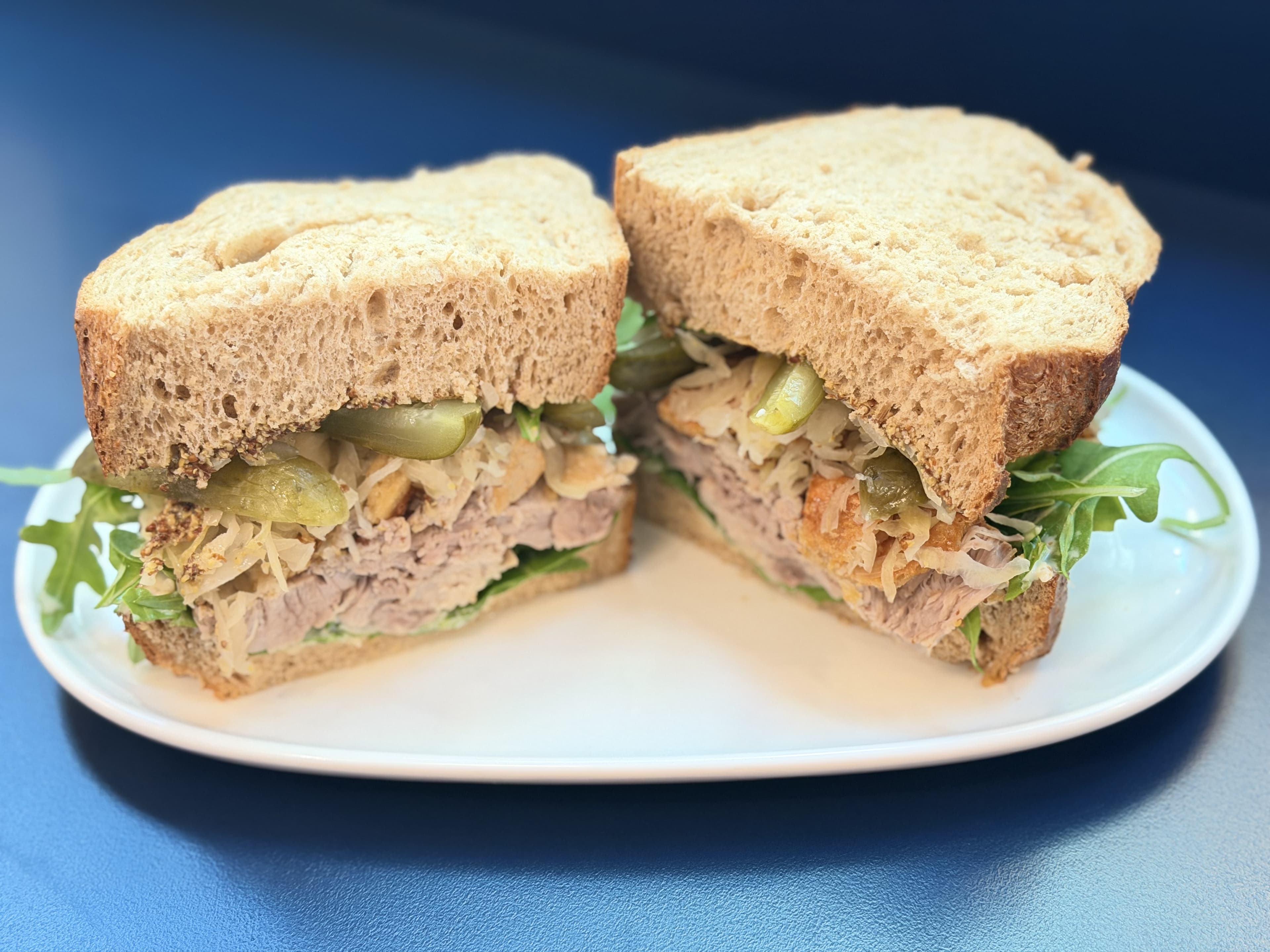 Bierhaus Crispy Pork Belly Sandwich