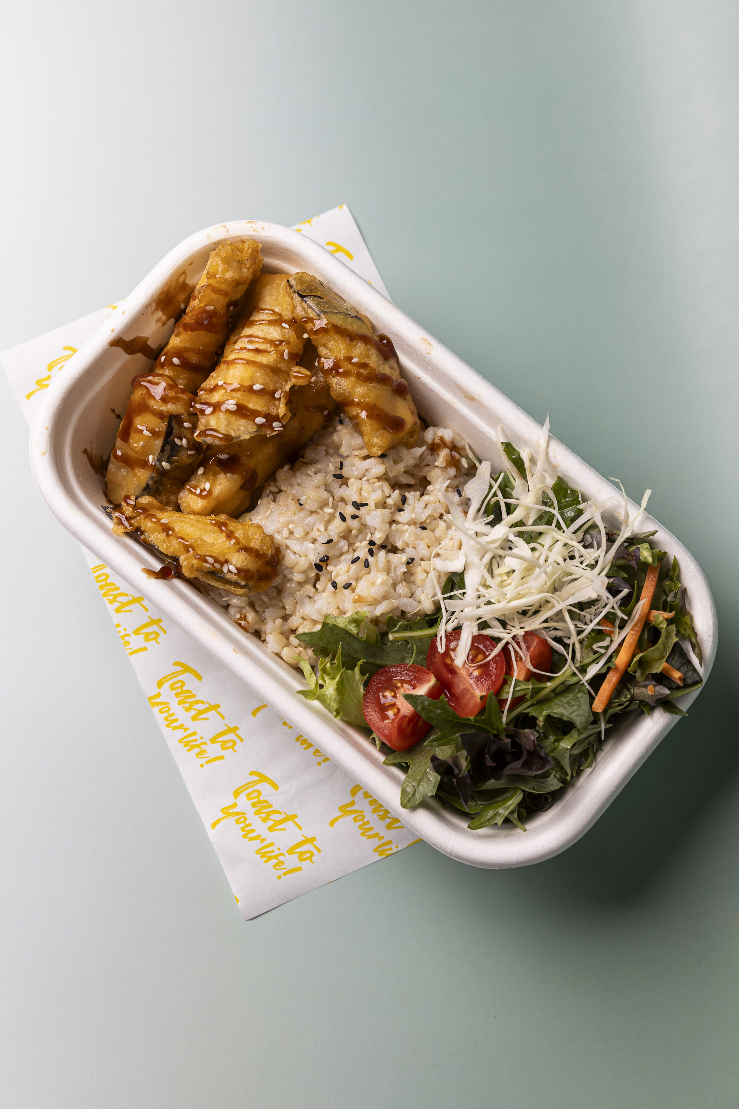 Tempura Eggplant Bowl