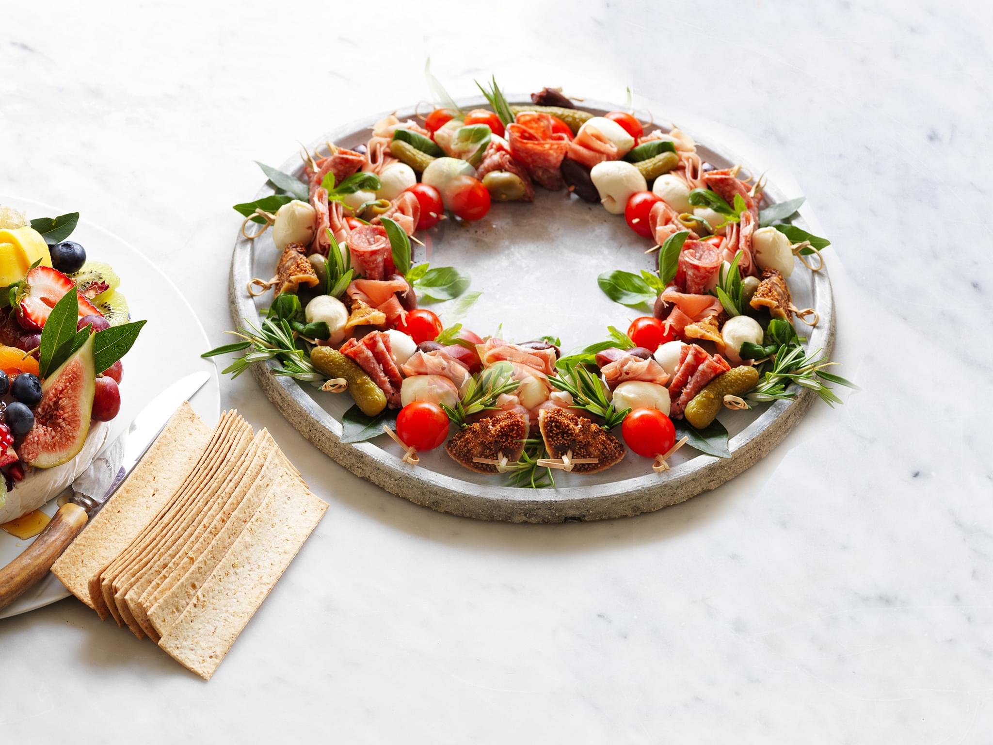 Christmas Antipasto Wreath