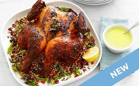 Free Range Roasted Chicken with Green Olives &  Pomegranate