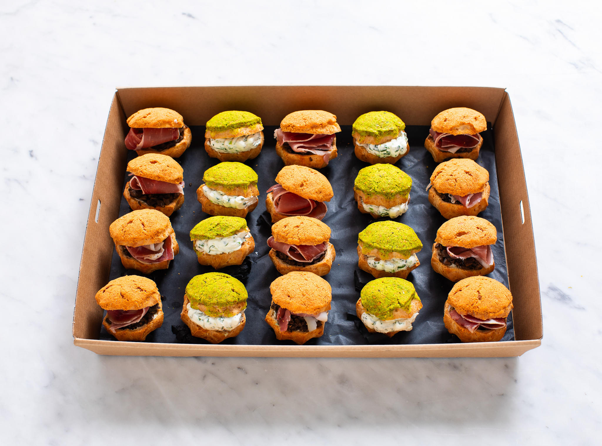 Savoury Profiteroles Selection