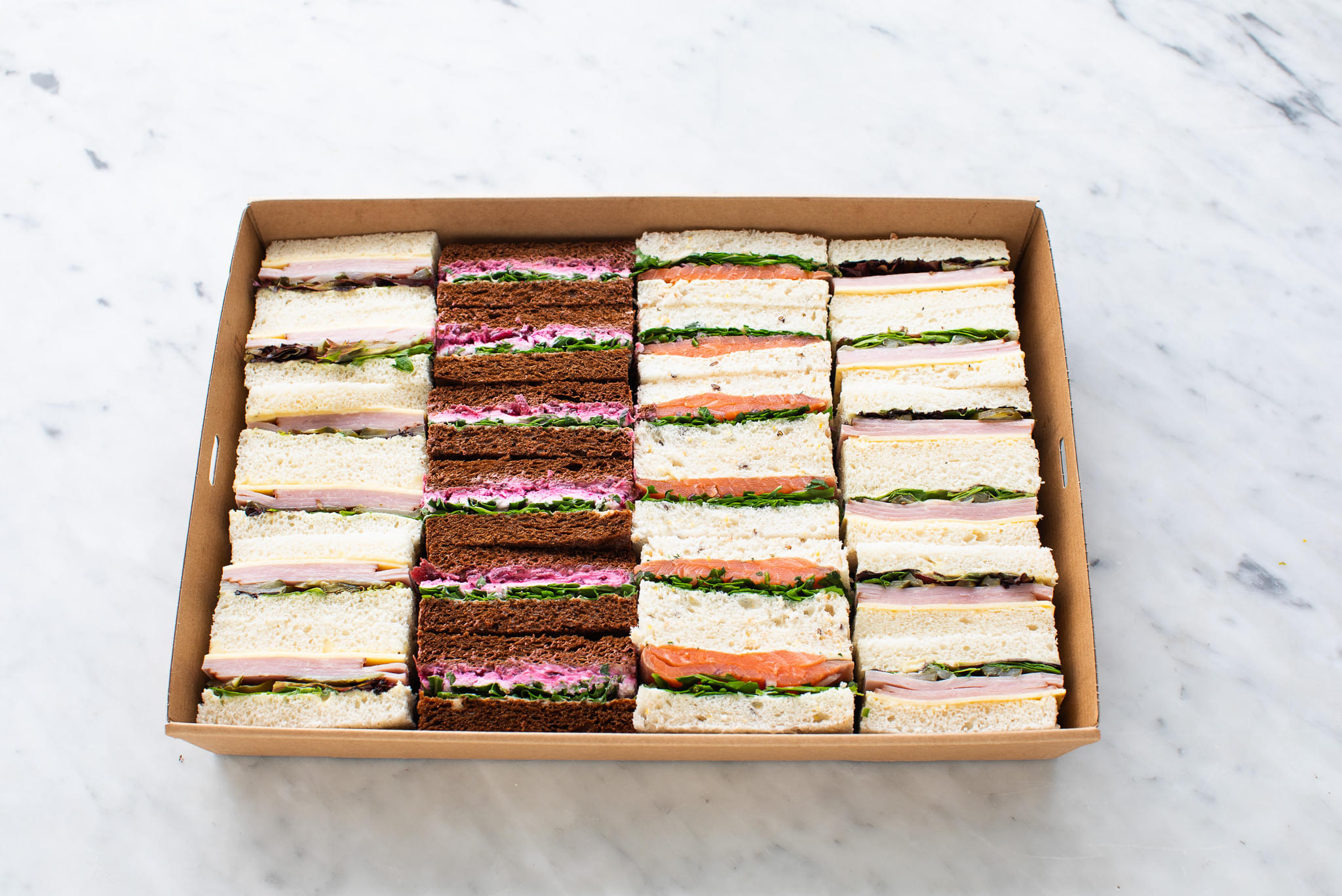 Pink Ribbon Finger Sandwiches