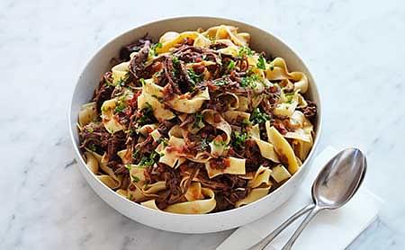 Beef Brisket Pappardelle with Gremolata