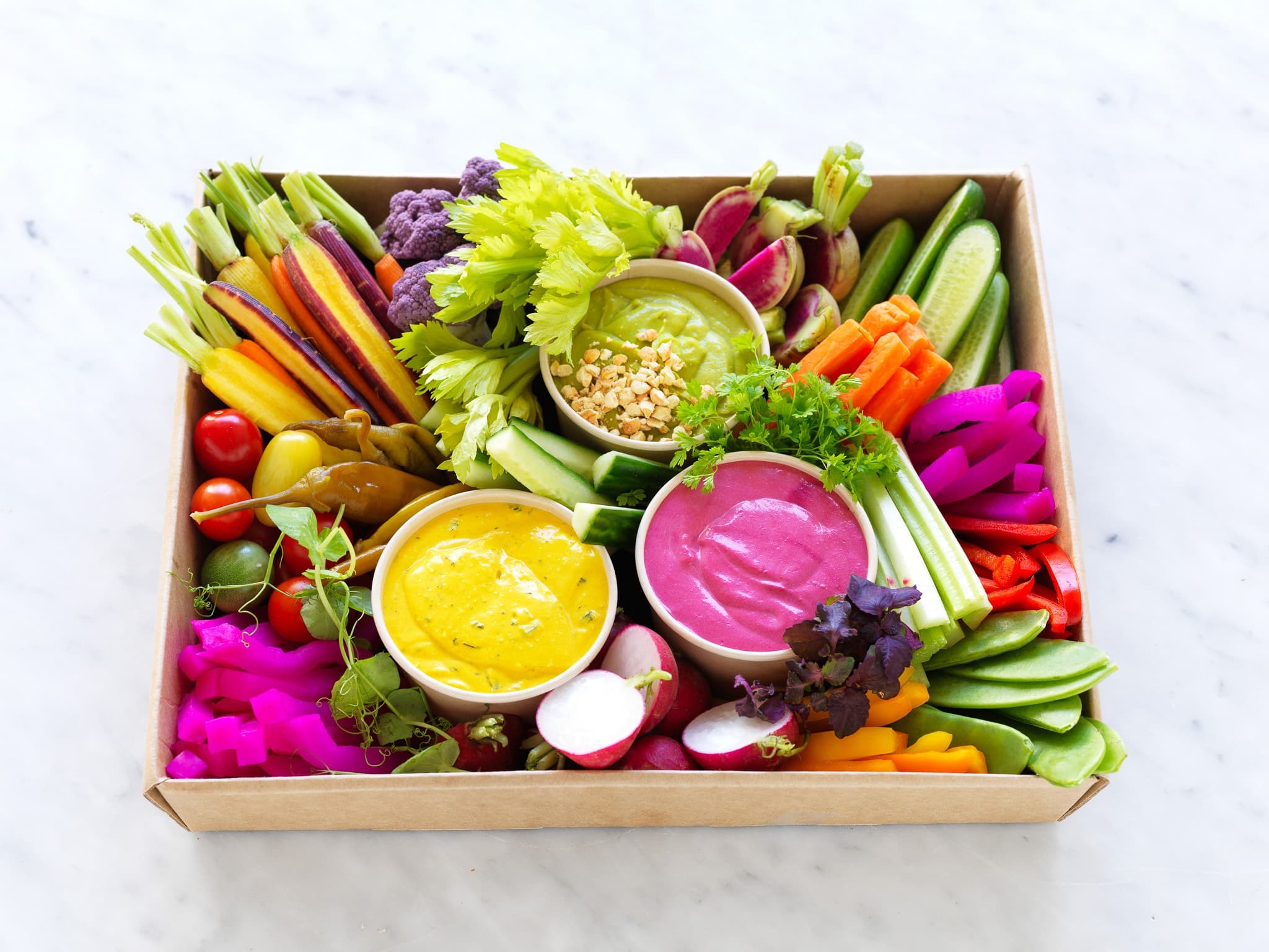 Mardi Gras Crunchy Crudites