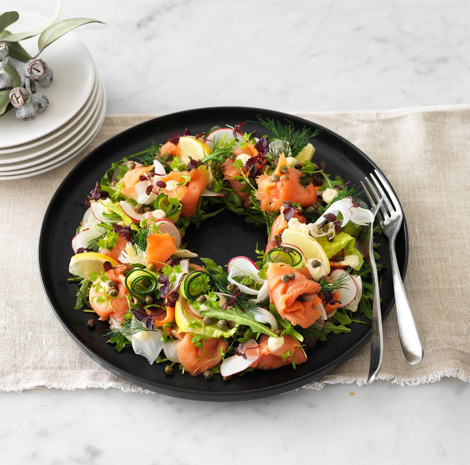 Smoked Salmon Wreath