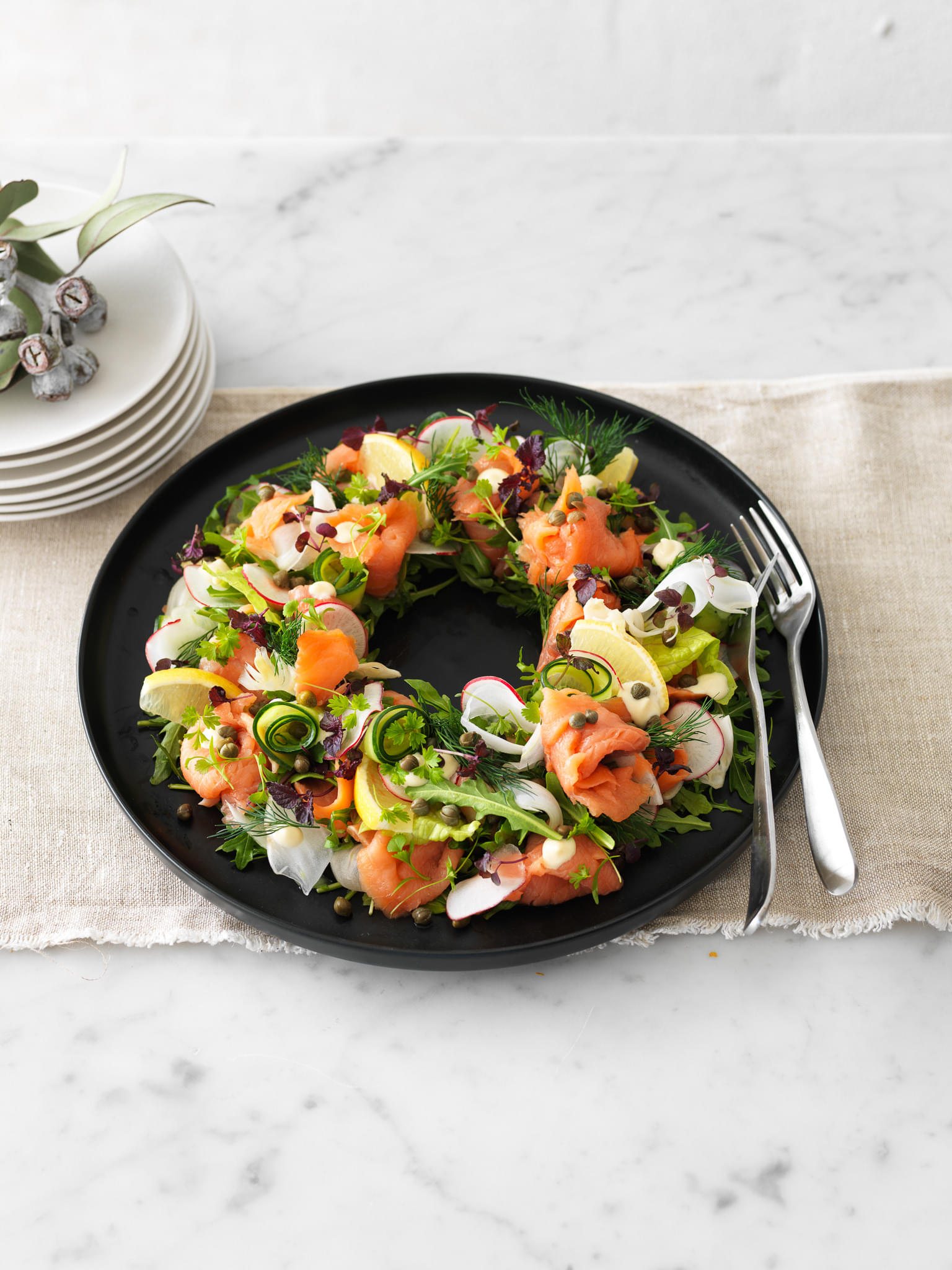 Smoked Salmon Wreath