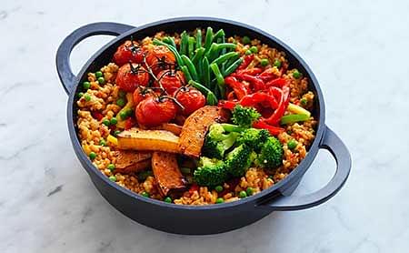 Paella con Verduras