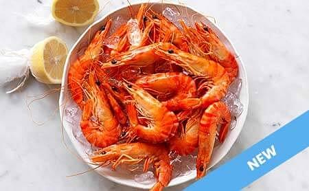 Fresh Prawns with Cocktail Sauce