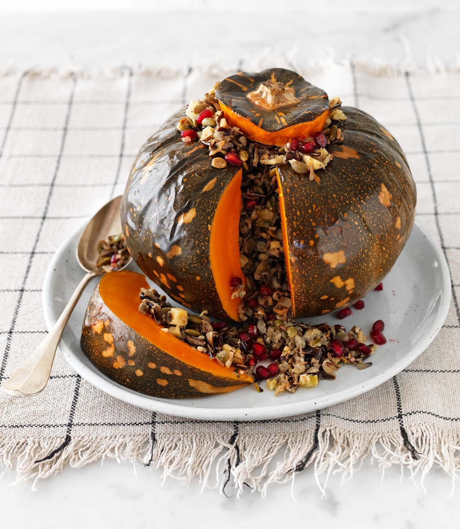 Stuffed Kabocha Pumpkin