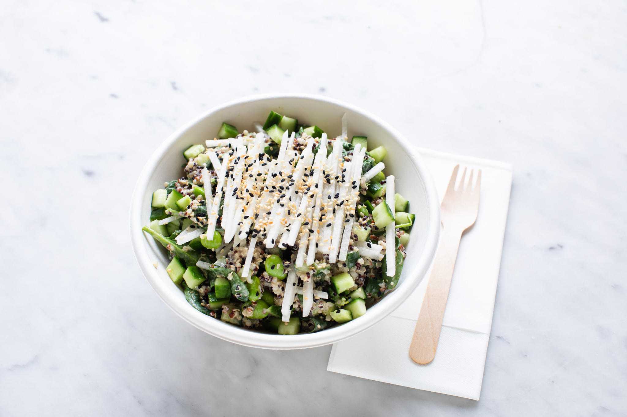 Miso Quinoa Crunch Salad 