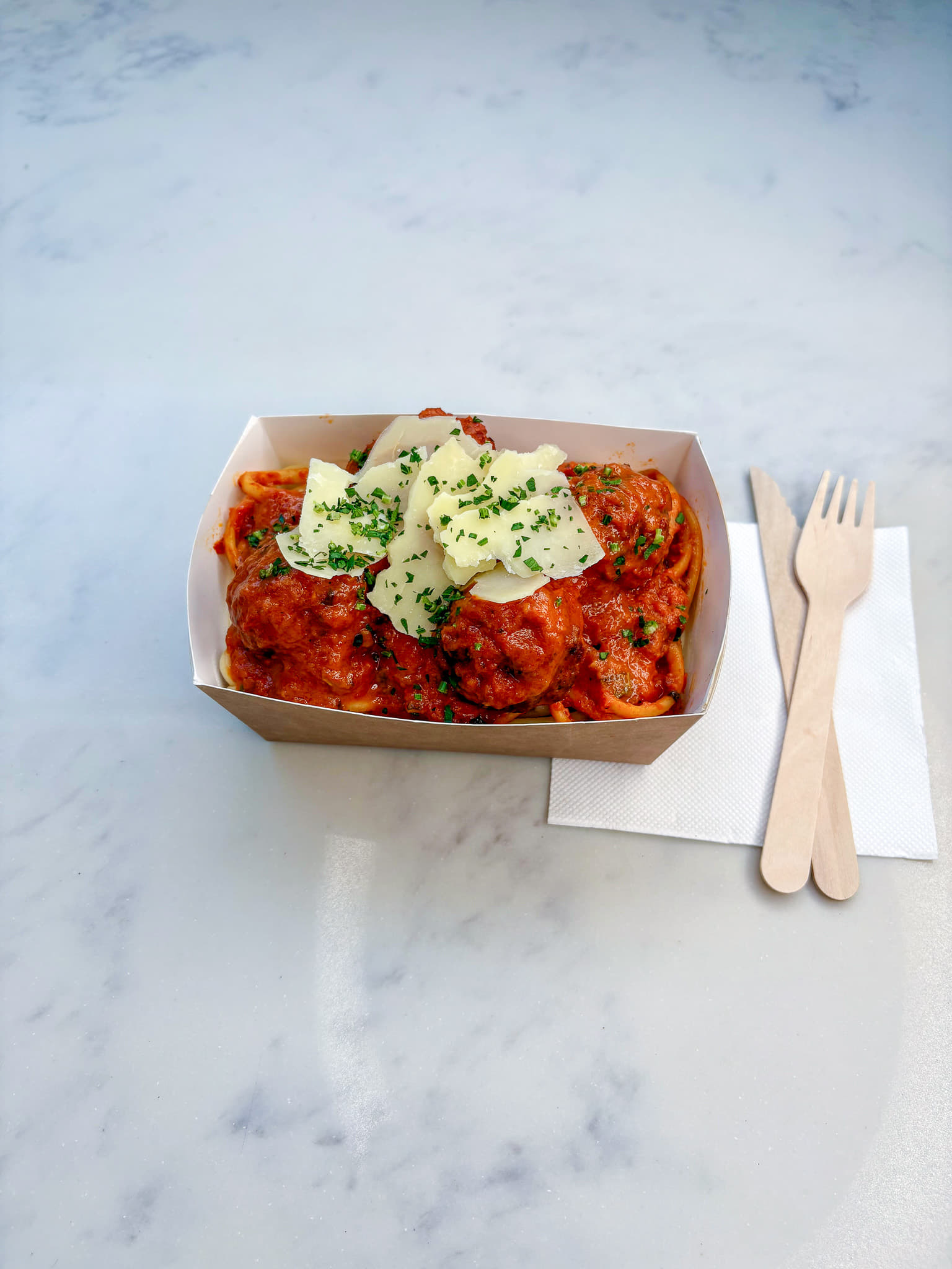 Italian Meatballs & Rosa Sauce