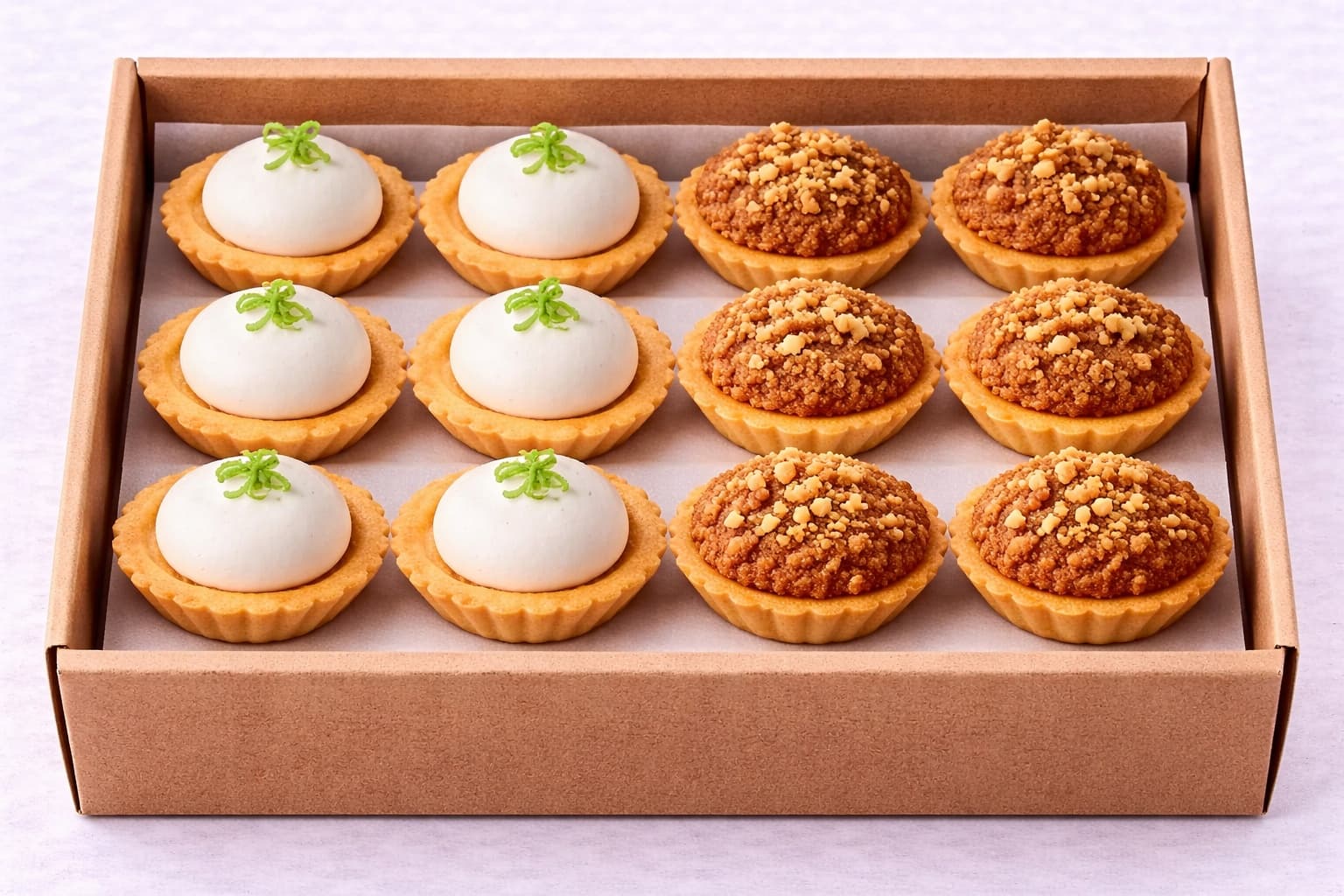 Gluten Free Cocktail Citrus & Pear & Hazelnut Tartlets