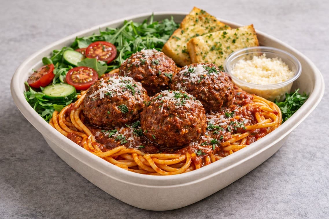 House Made Italian Meatballs & Spaghetti