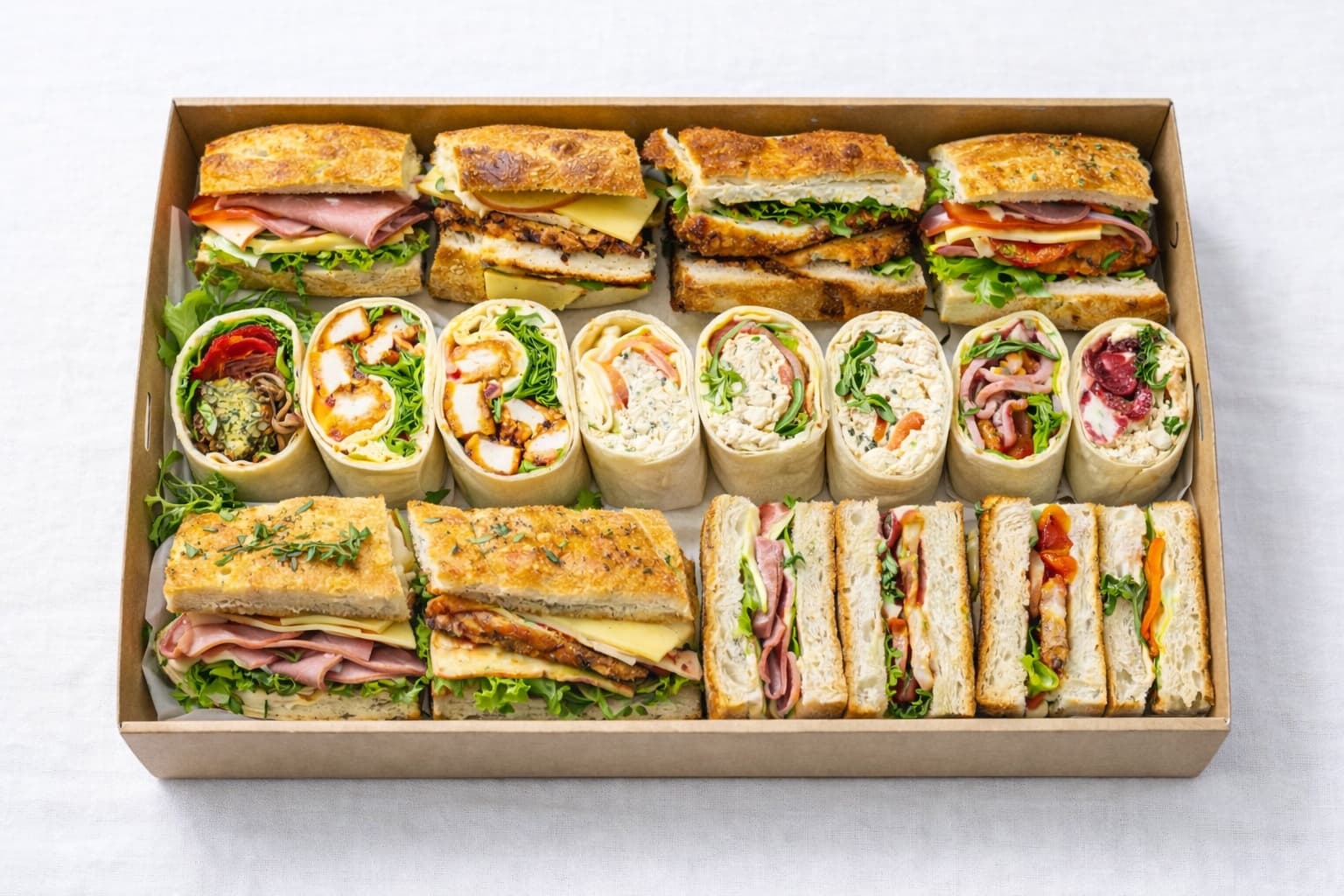 Mixed Bread Sandwich & Wrap Platter