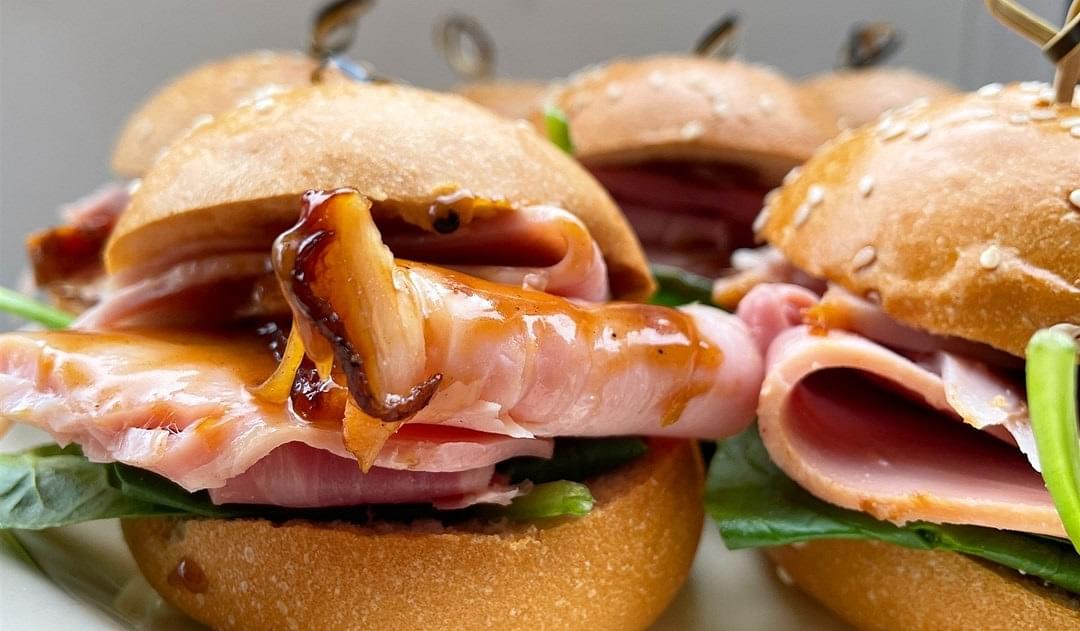 Glazed Ham Milk Bun Slider