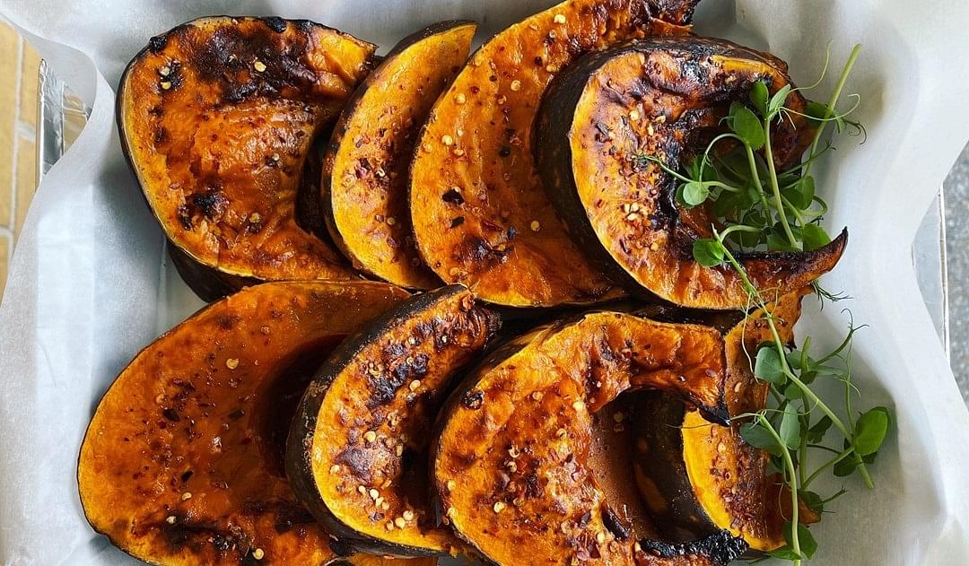 Roasted Sesame Honey Pumpkin