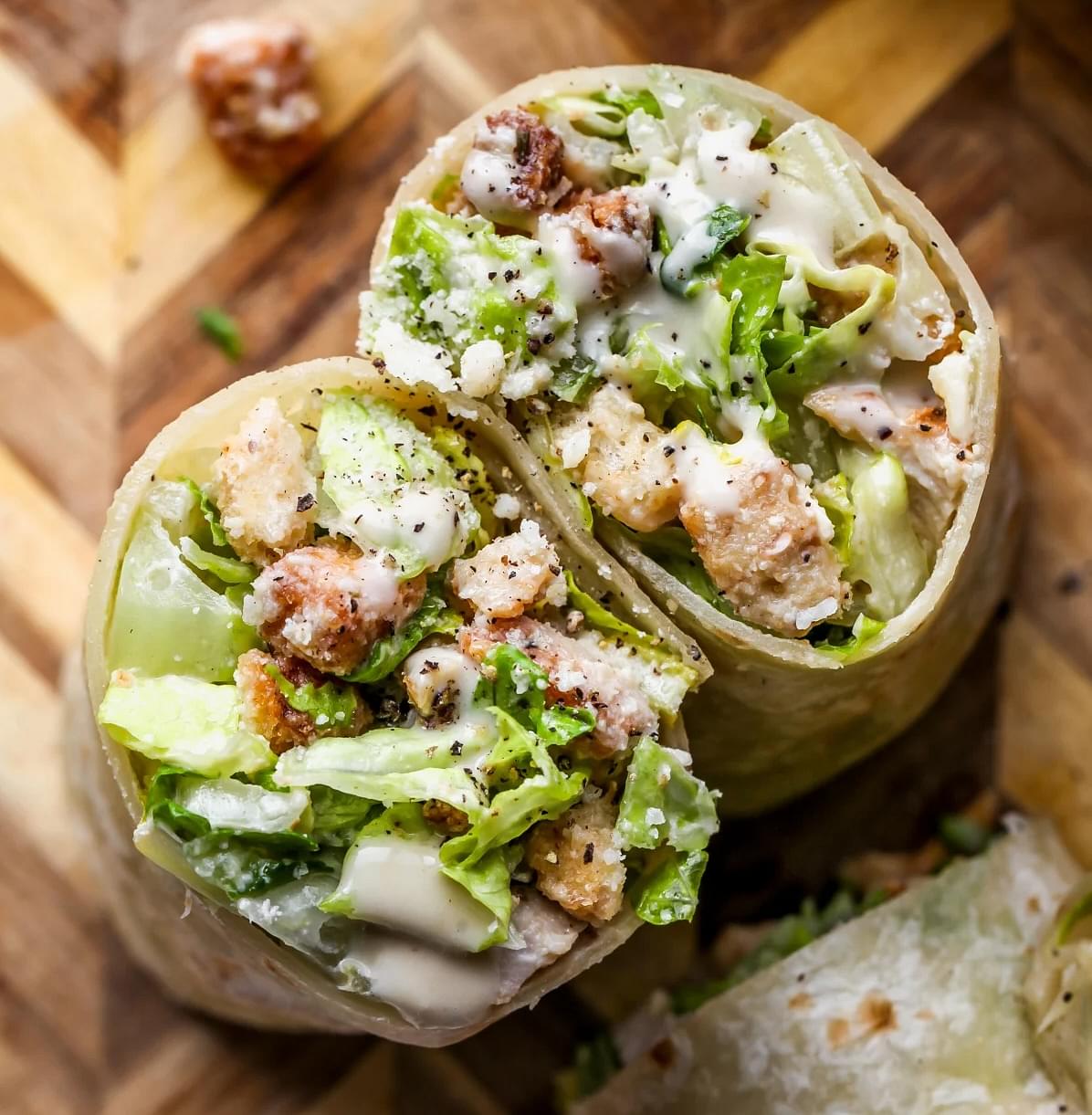 Chicken Caesar Wraps