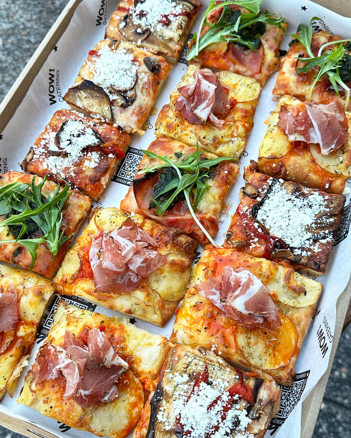 Gourmet Pizza Squares