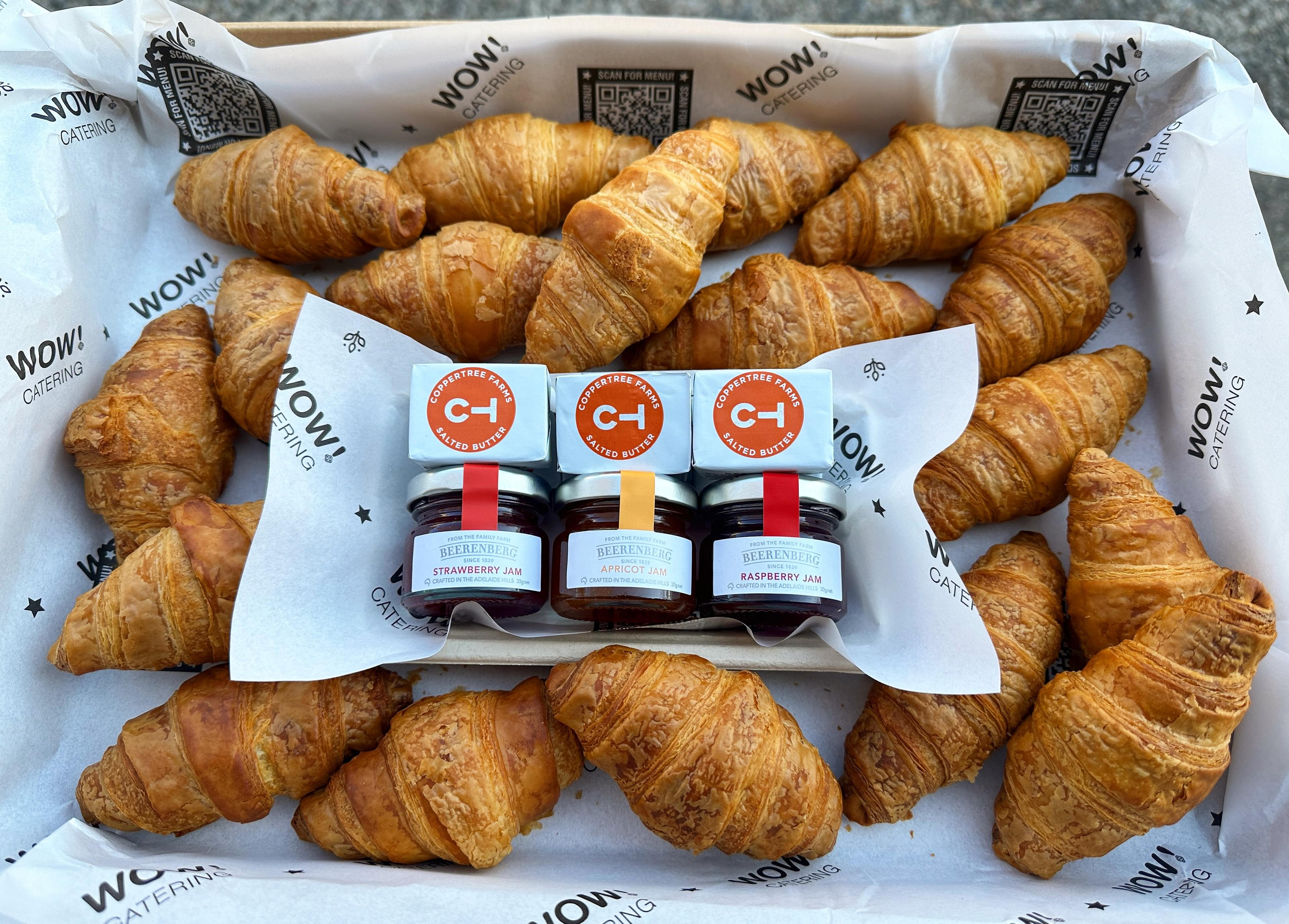 Mini All Butter Croissants & Condiments