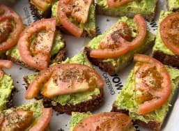 Smashed Avocado Bites