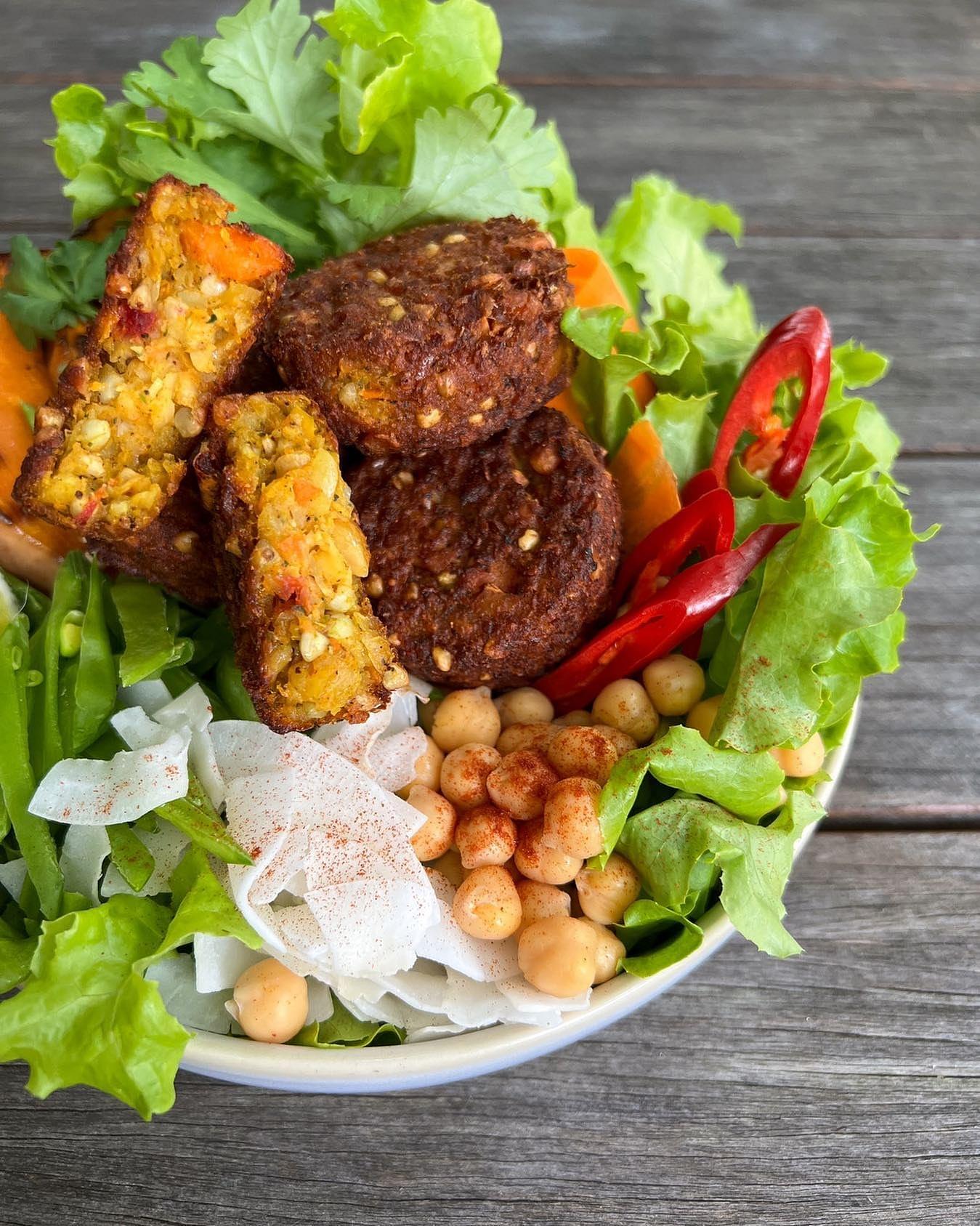 Signature Pumpkin Fritter & Avocado Salad