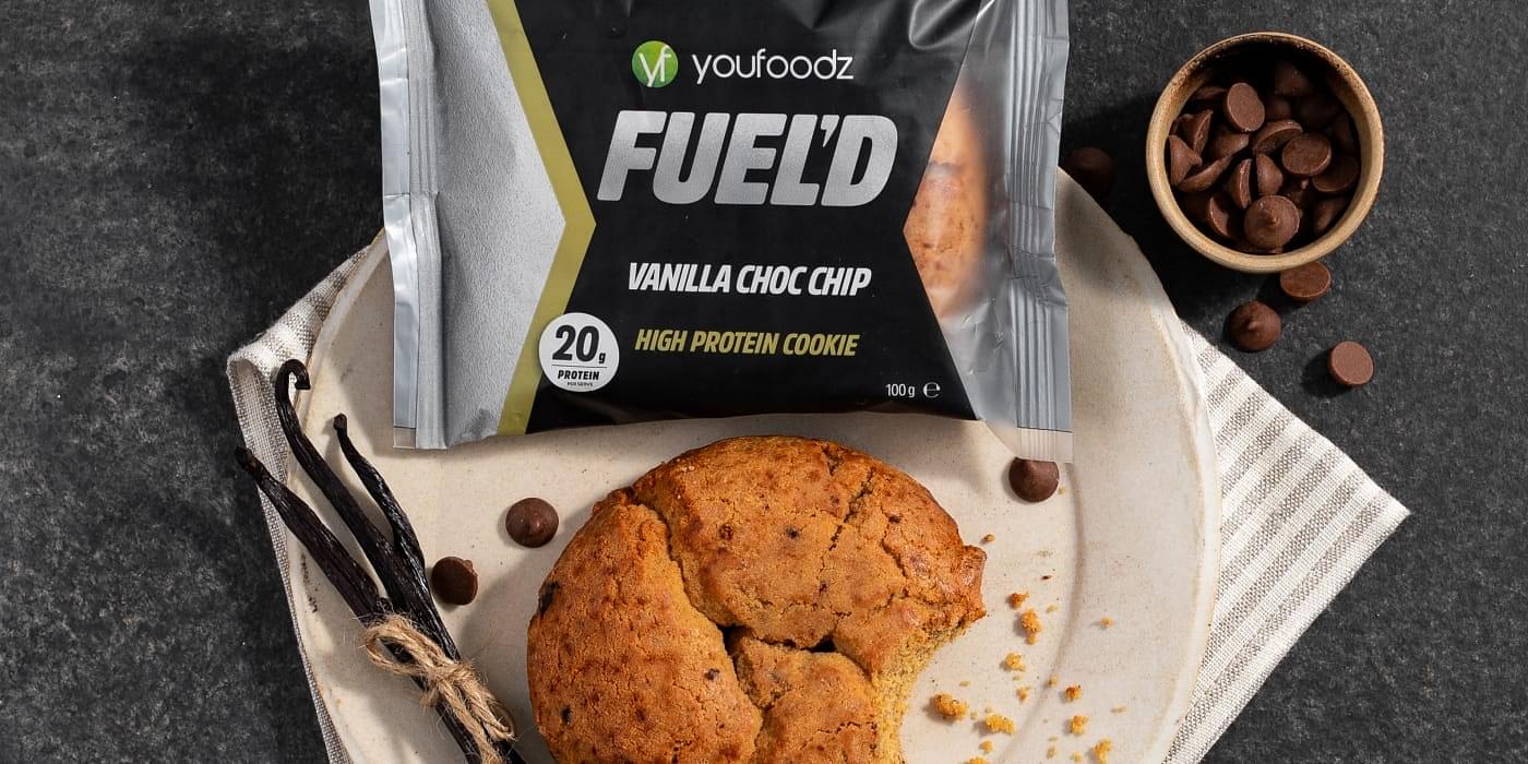 FUEL'D Vanilla Choc Chip High Protein Cookie