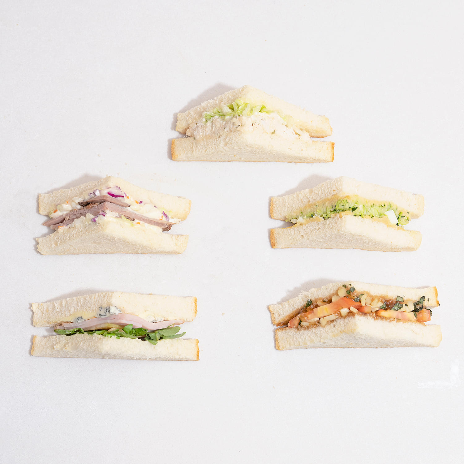 Triangle Point Sandwiches