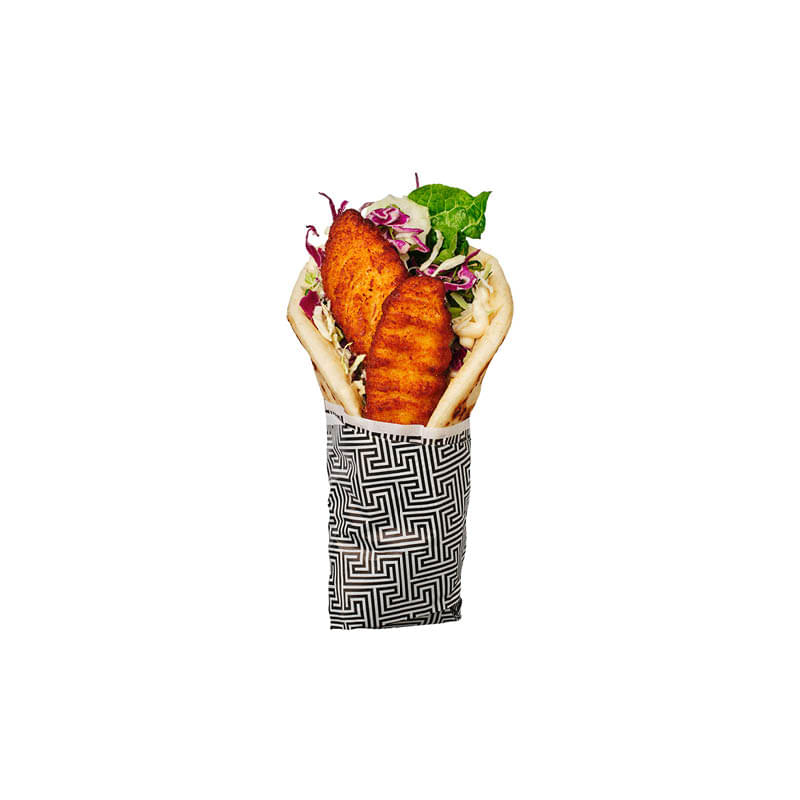 Aegean Schnitzel Pita Wrap